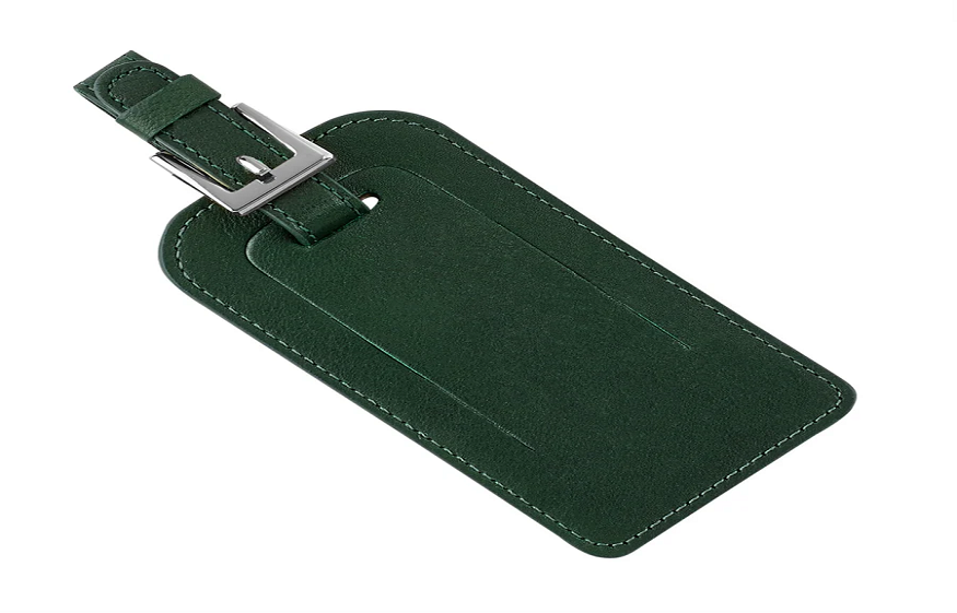 luggage tag with logo