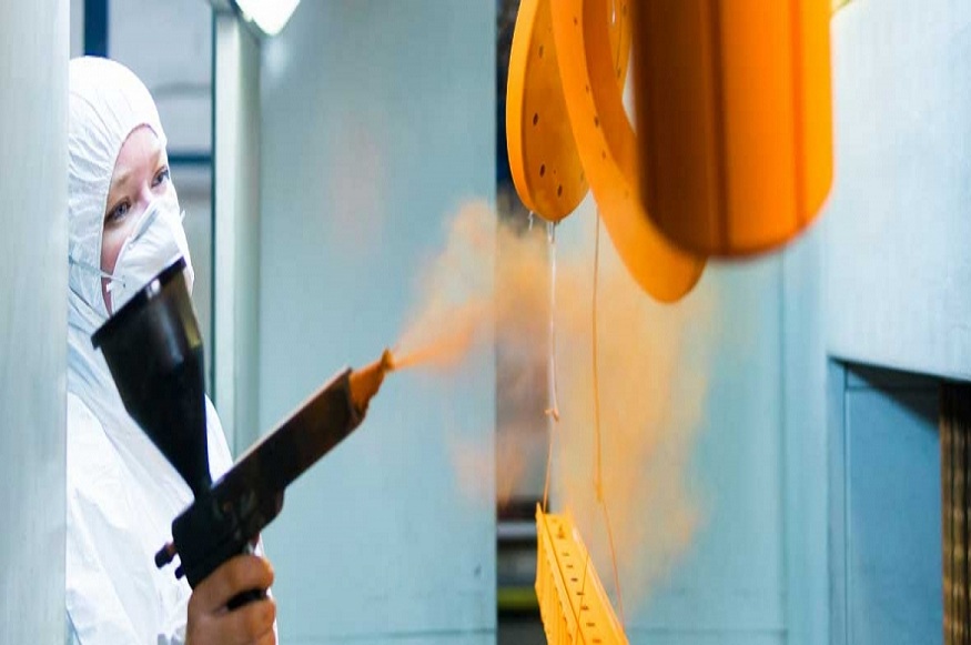 well-ventilated powder coating